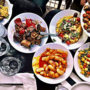 Meze food in Athens