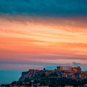 Athens sunset